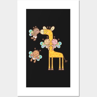 giraffe Posters and Art